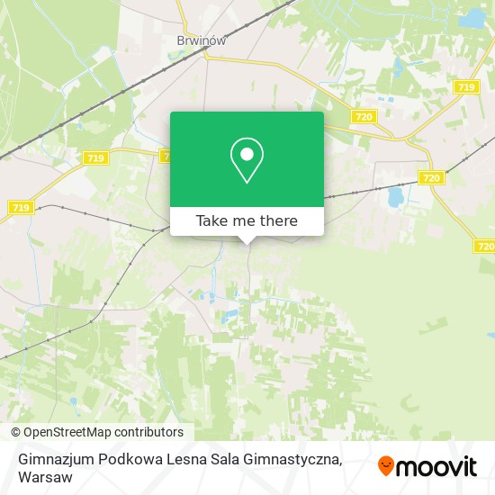 Gimnazjum Podkowa Lesna  Sala Gimnastyczna map