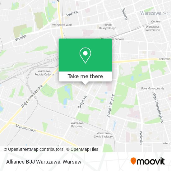 Alliance BJJ Warszawa map