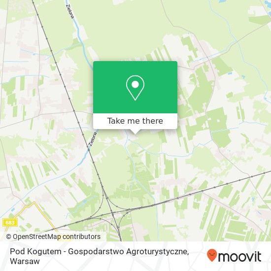 Pod Kogutem  - Gospodarstwo Agroturystyczne map