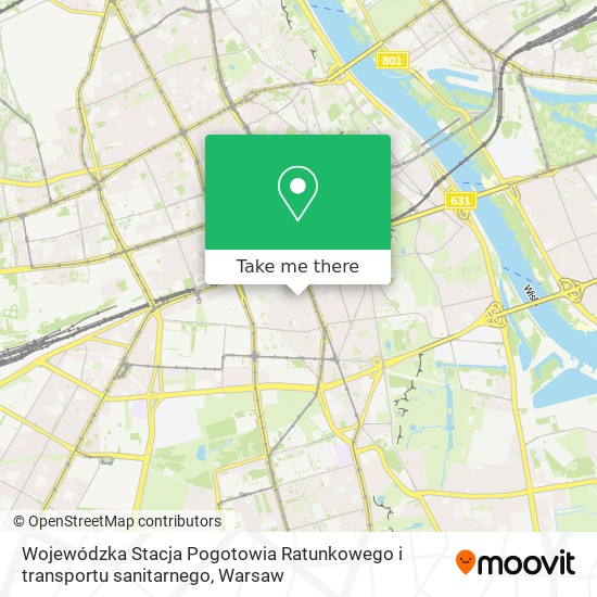 Wojewódzka Stacja Pogotowia Ratunkowego i transportu sanitarnego map