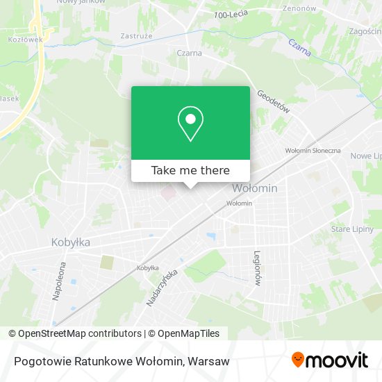 Карта Pogotowie Ratunkowe Wołomin