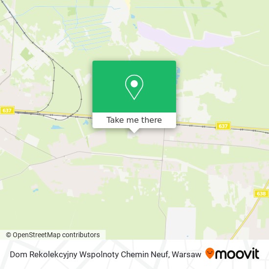 Dom Rekolekcyjny Wspolnoty Chemin Neuf map