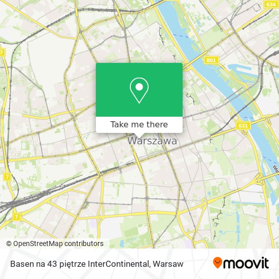 Basen na 43 piętrze InterContinental map