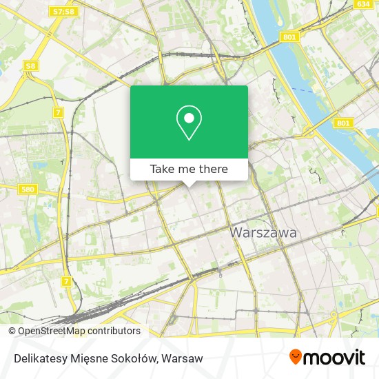 Delikatesy Mięsne  Sokołów map