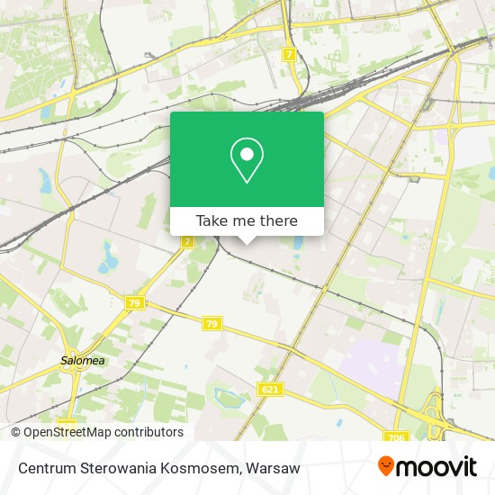 Centrum Sterowania Kosmosem map