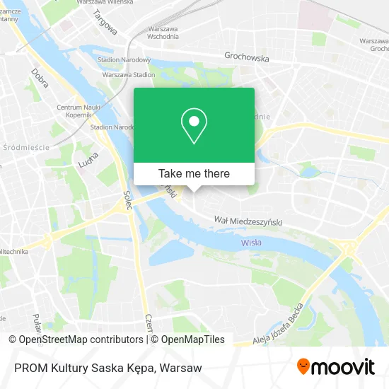 PROM Kultury Saska Kępa map