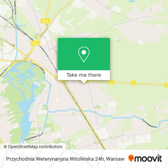 Карта Przychodnia Weterynaryjna Witolińska 24h