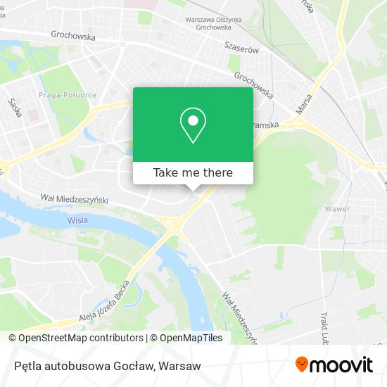 Pętla autobusowa Gocław map