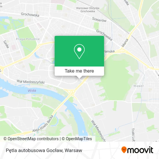 Карта Pętla autobusowa Gocław