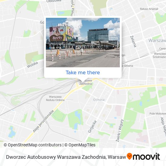 Карта Dworzec Autobusowy Warszawa Zachodnia