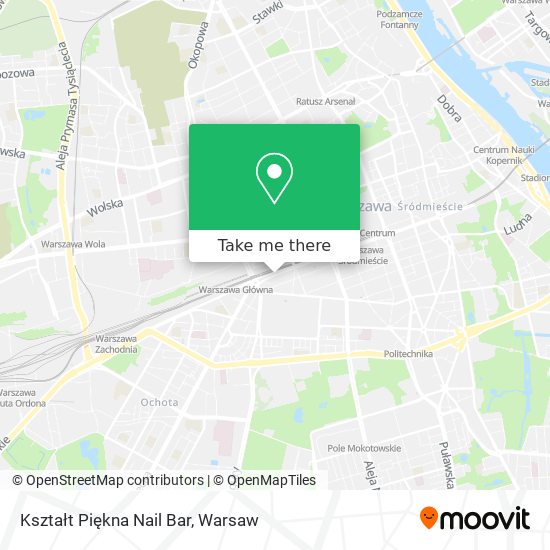 Kształt Piękna Nail Bar map