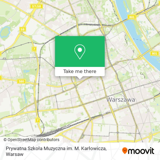 Prywatna Szkoła Muzyczna im. M. Karłowicza map