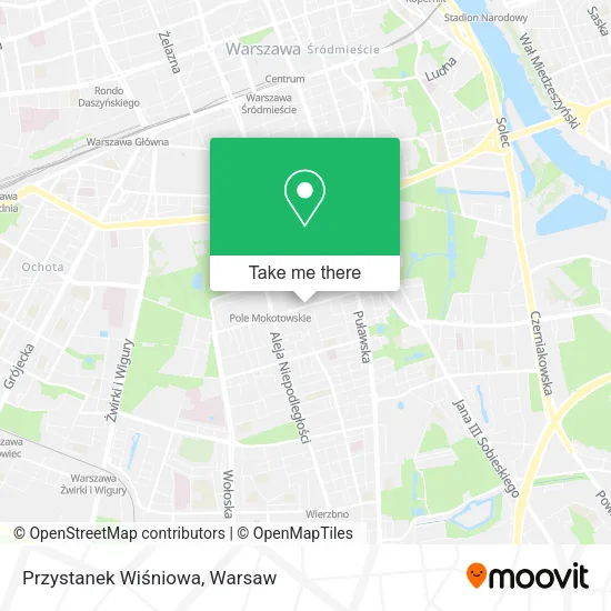 Przystanek Wiśniowa map