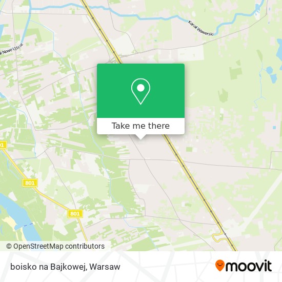 boisko na Bajkowej map