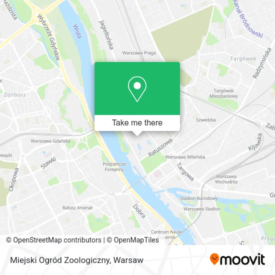 Miejski Ogród Zoologiczny map