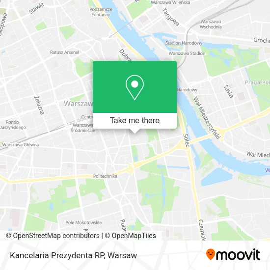 Kancelaria Prezydenta RP map