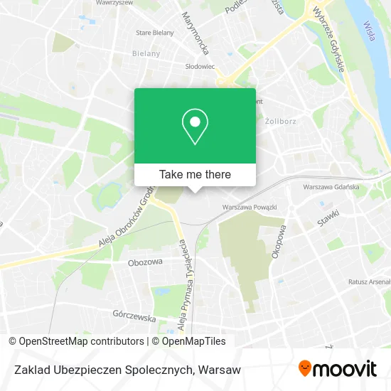Zaklad Ubezpieczen Spolecznych map