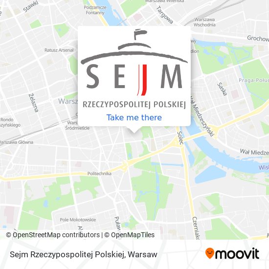 Карта Sejm Rzeczypospolitej Polskiej