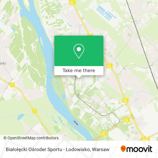 Białołęcki Ośroder Sportu - Lodowisko map