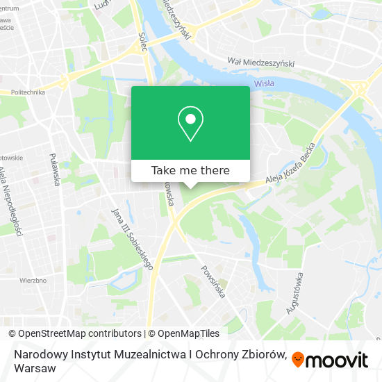 Narodowy Instytut Muzealnictwa I Ochrony Zbiorów map