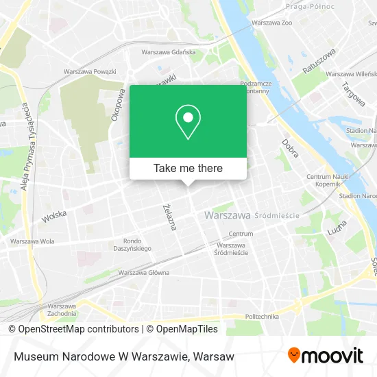 Museum Narodowe W Warszawie map