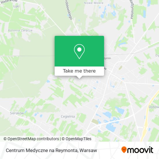 Centrum Medyczne na Reymonta map