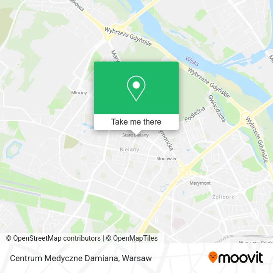 Centrum Medyczne Damiana map