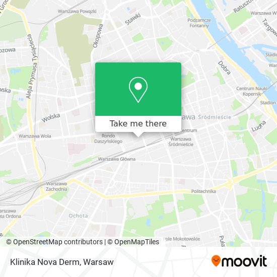 Klinika Nova Derm map