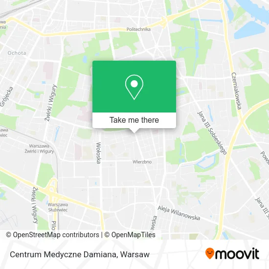 Centrum Medyczne Damiana map