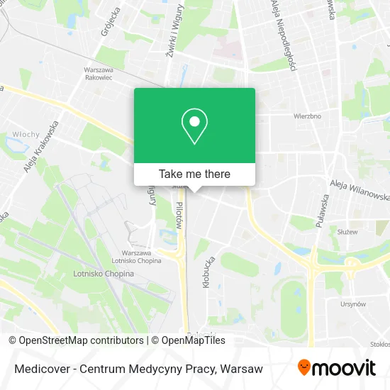 Карта Medicover - Centrum Medycyny Pracy