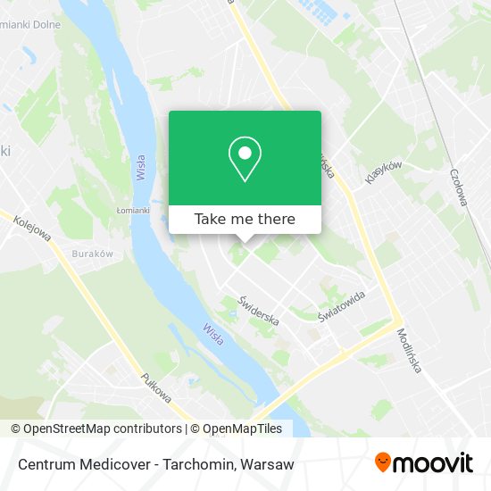 Centrum Medicover - Tarchomin map