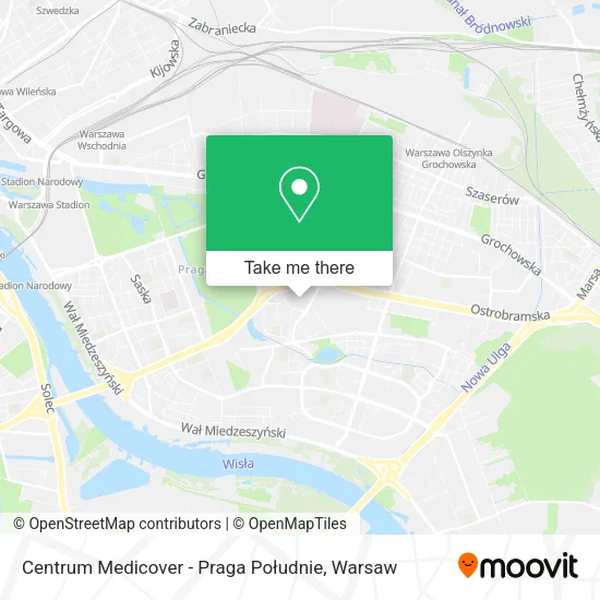Centrum Medicover - Praga Południe map