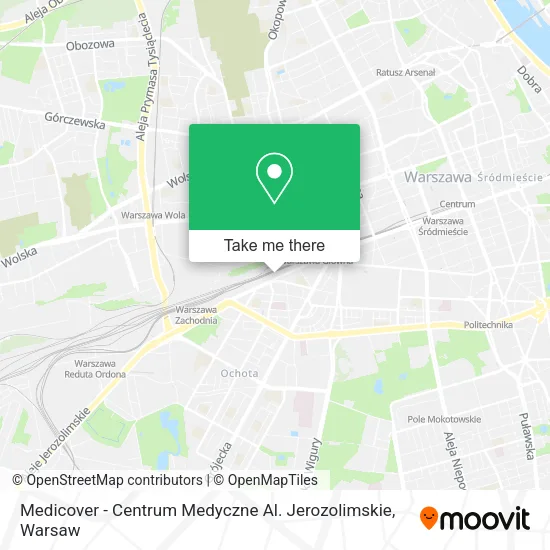 Medicover - Centrum Medyczne Al. Jerozolimskie map