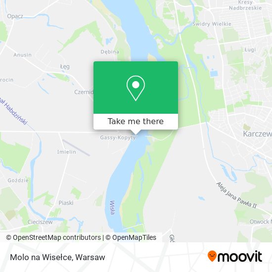 Molo na Wisełce map