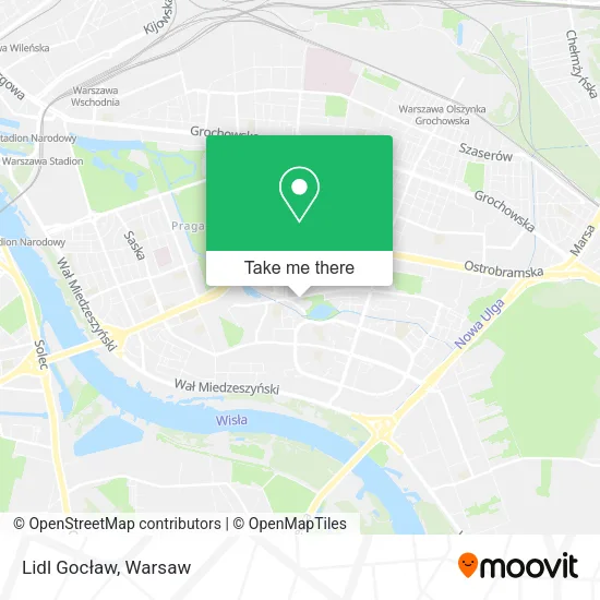 Lidl Gocław map