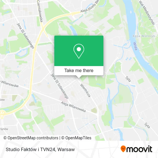 Studio  Faktów  i TVN24 map