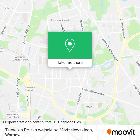 Telewizja Polska wejście od Modzelewskiego map