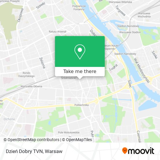 Dzień Dobry TVN map