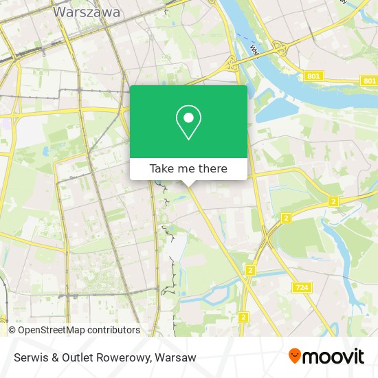 Serwis & Outlet Rowerowy map