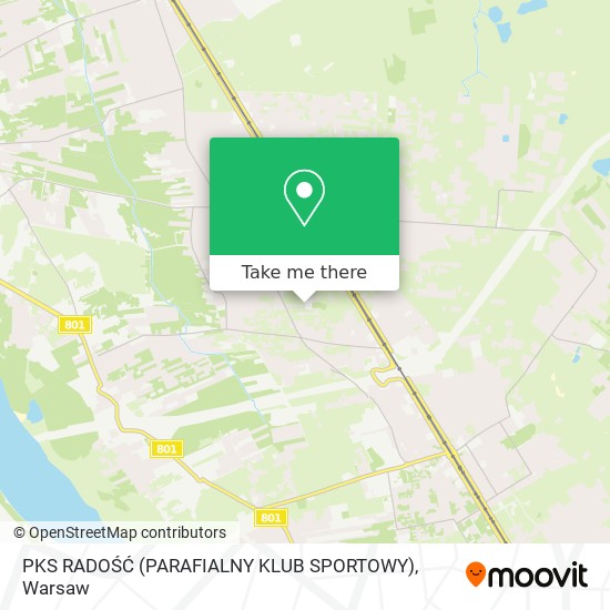 PKS RADOŚĆ (PARAFIALNY KLUB SPORTOWY) map