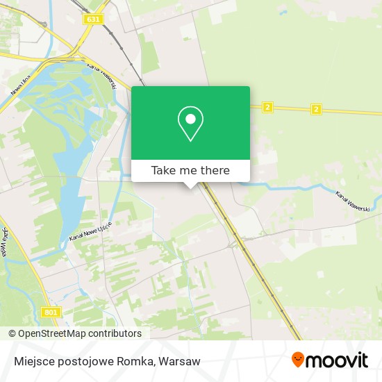 Miejsce postojowe Romka map