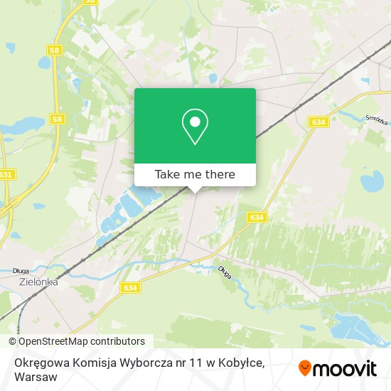 Okręgowa Komisja Wyborcza nr 11 w Kobyłce map