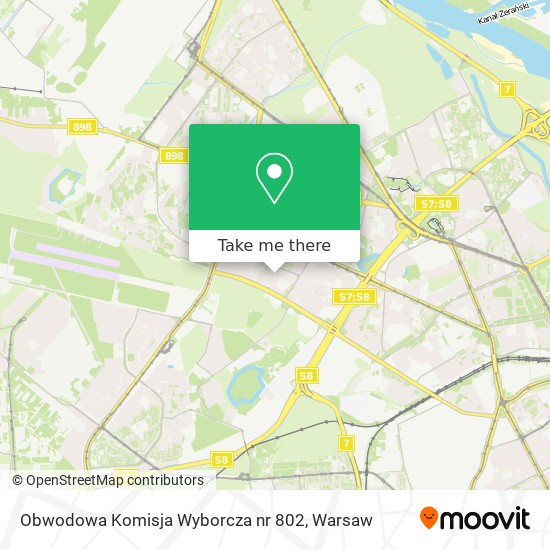 Карта Obwodowa Komisja Wyborcza nr 802