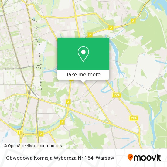 Карта Obwodowa Komisja Wyborcza Nr 154