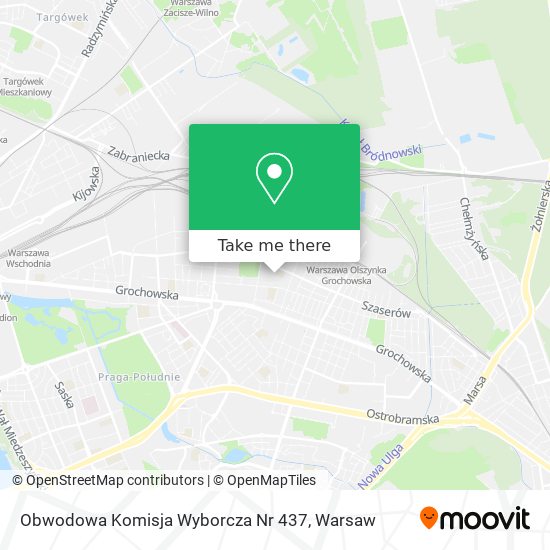 Карта Obwodowa Komisja Wyborcza Nr 437