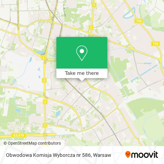 Карта Obwodowa Komisja Wyborcza nr 586