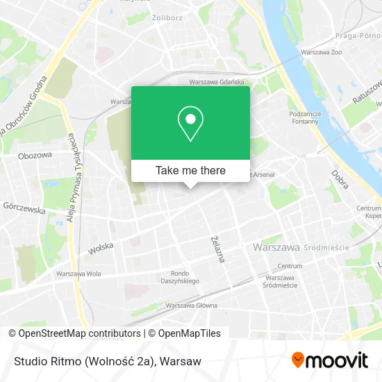 Карта Studio Ritmo (Wolność 2a)