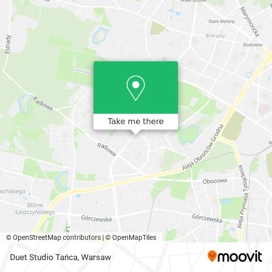 Карта Duet Studio Tańca