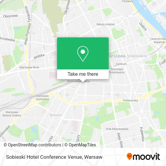 Sobieski Hotel Conference Venue map