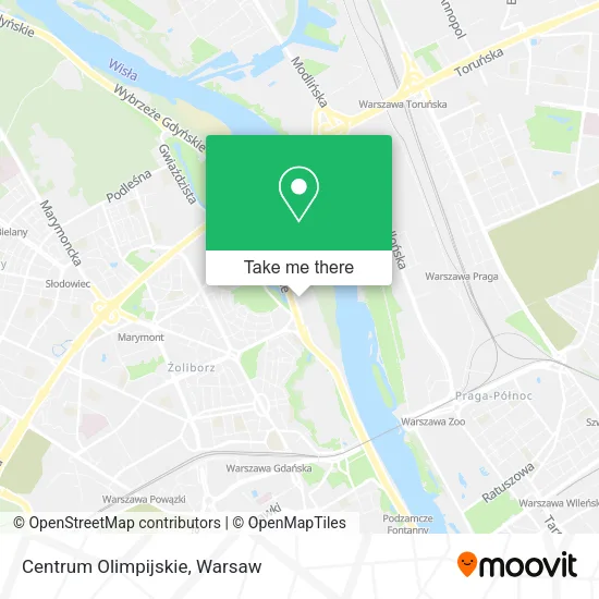 Centrum Olimpijskie map